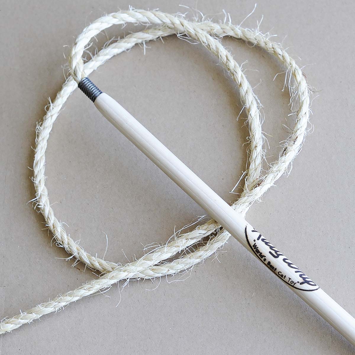 KittyWhip+ Cat Toy Teaser, In Large Size With Thick Sisal Rope | at Made Moggie