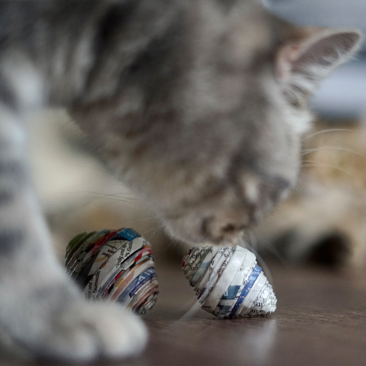 Stylecats Paper Ball Kitten Toy, Handmade From Natural Materials | at Made Moggie
