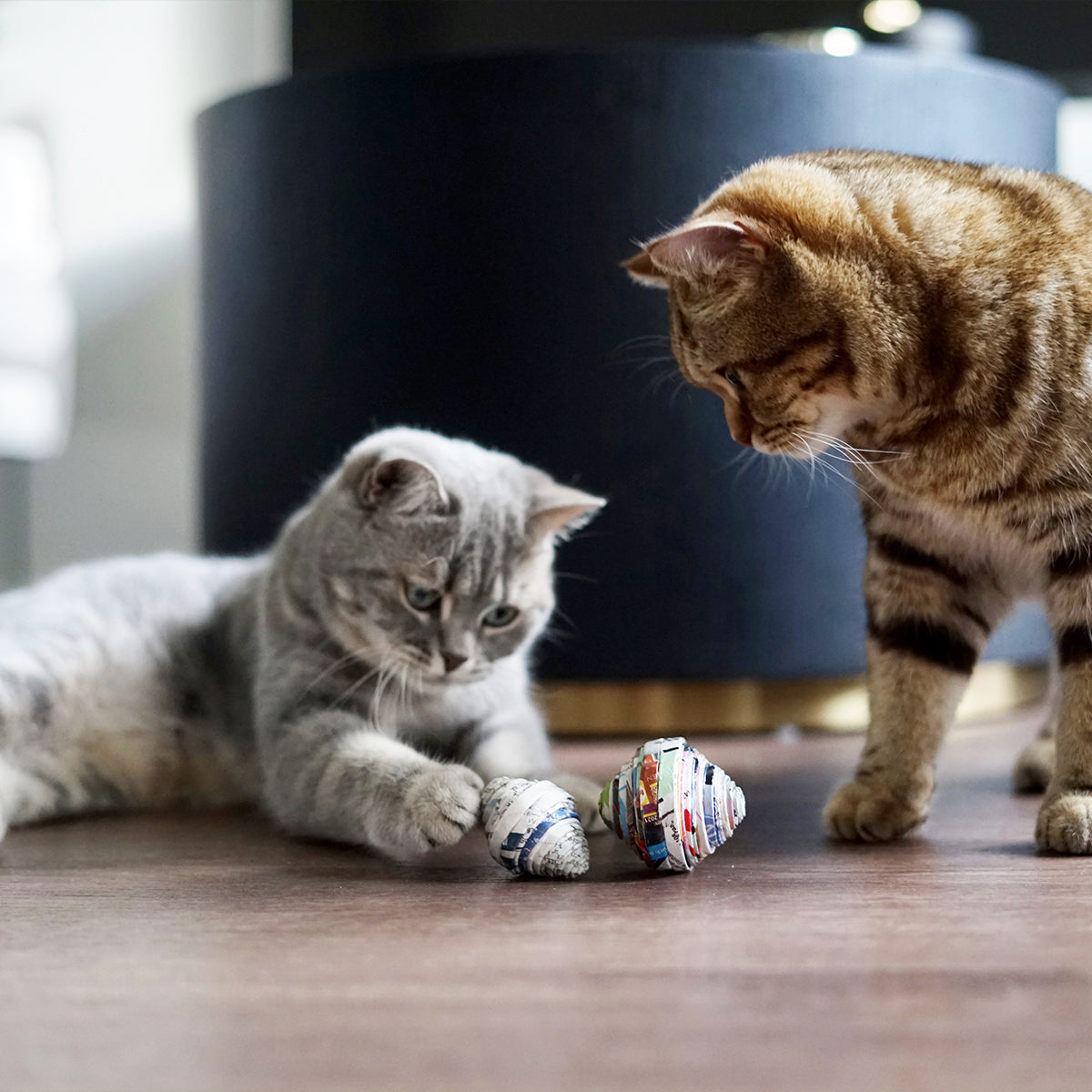 Stylecats Paper Ball Toys For Cats, With Rattle Sound | at Made Moggie