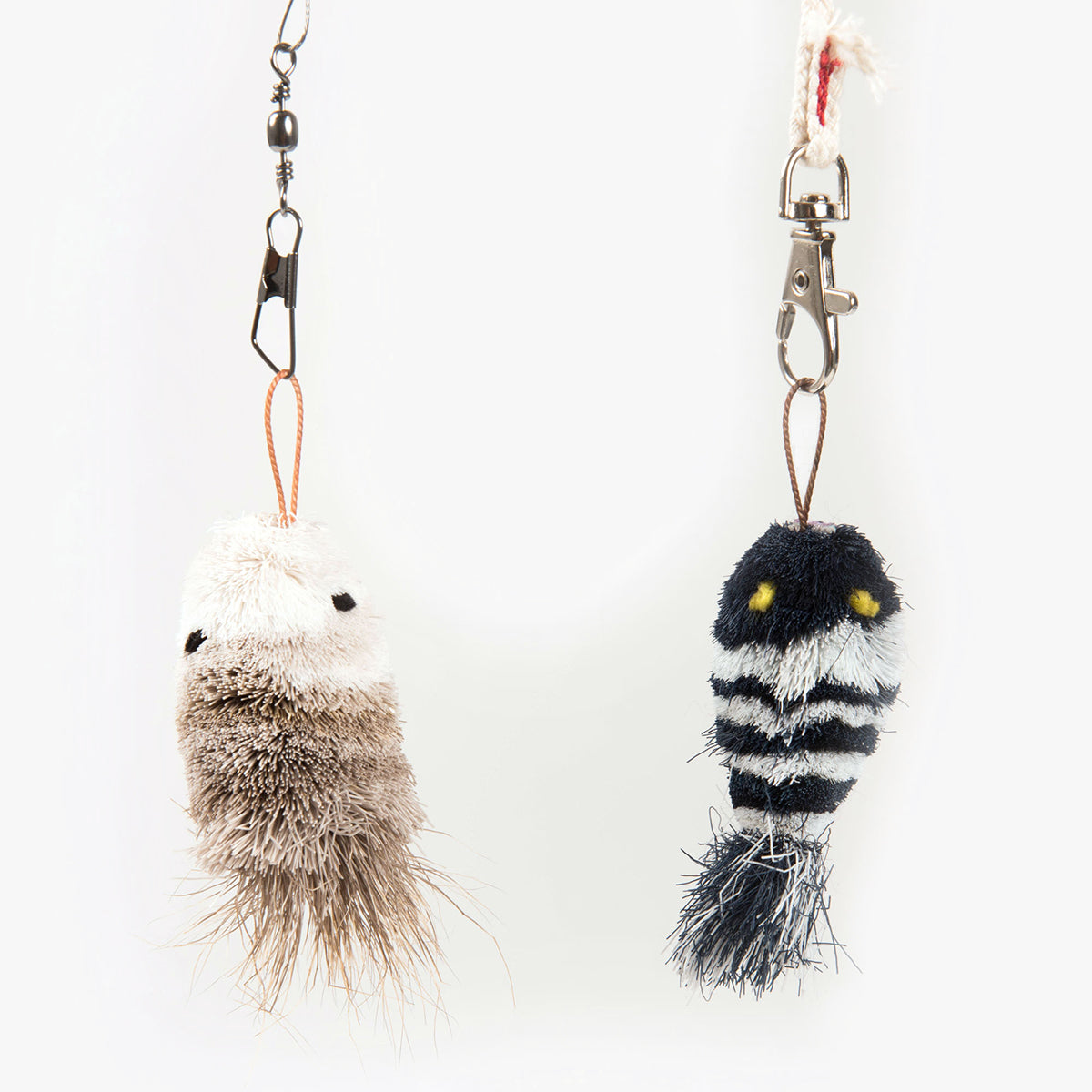 Profeline Smart Twin Refill, With Fish & Mouse Cat Toy In Natural Materials | at Made Moggie