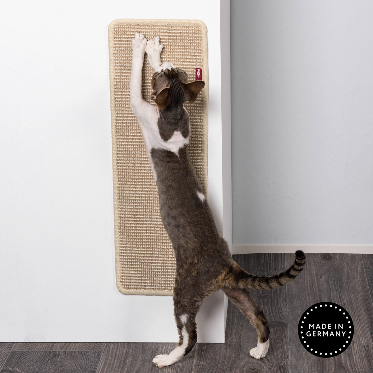 Profeline Flat Wall Mounted Scratching Post, In Sisal | at Made Moggie