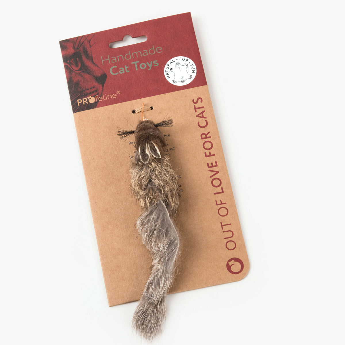 Profeline Squirrely Fur Cat Toy | at Made Moggie