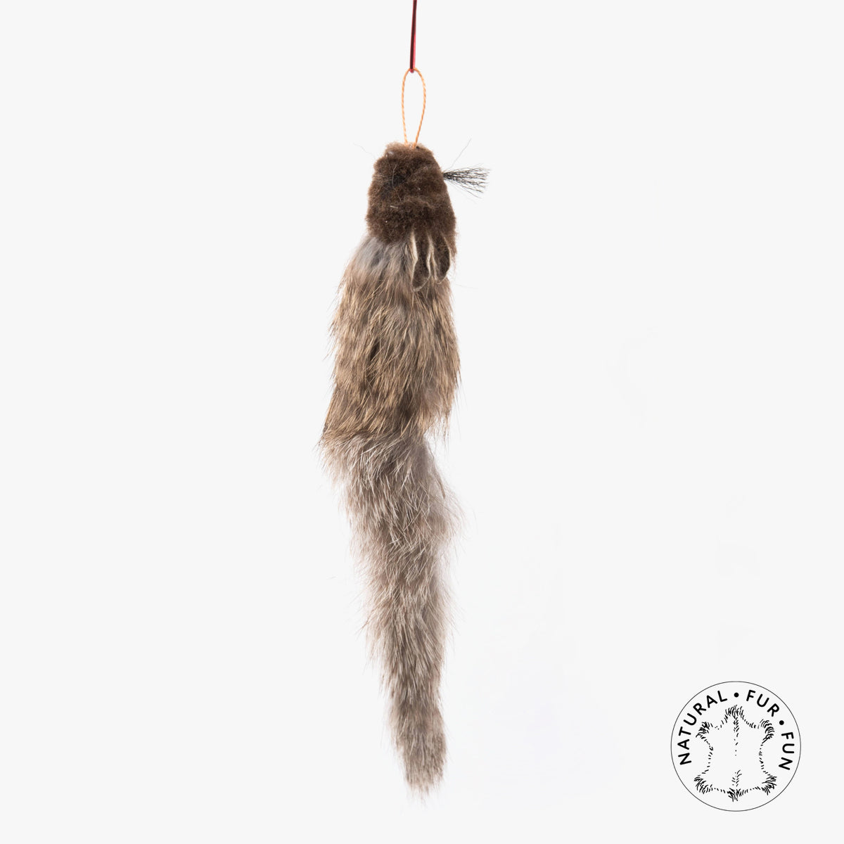 Profeline Mouse Shaped Fur Cat Toy, Squirrely | at Made Moggie